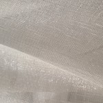 Sheer fabrics Lexi Shiny with sparkle Faux Linen Fabric silver, 118