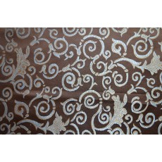 Jacquard Fabric Color Chocolate, Fabric sold By the Yards 58 