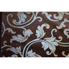 Jacquard Floral, Fabric, Color Chocolate Fabric, sold By  the  Yards