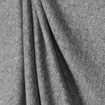 Charcoal Polyester Linen Fabric, 60