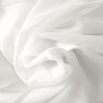 Sheer Voile White fabric is a 58