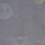 Circle Embroidery Polyester Taffeta Fabric, Color silver, 58